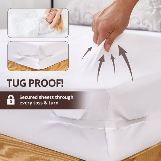 bed sheet holder tug proof test