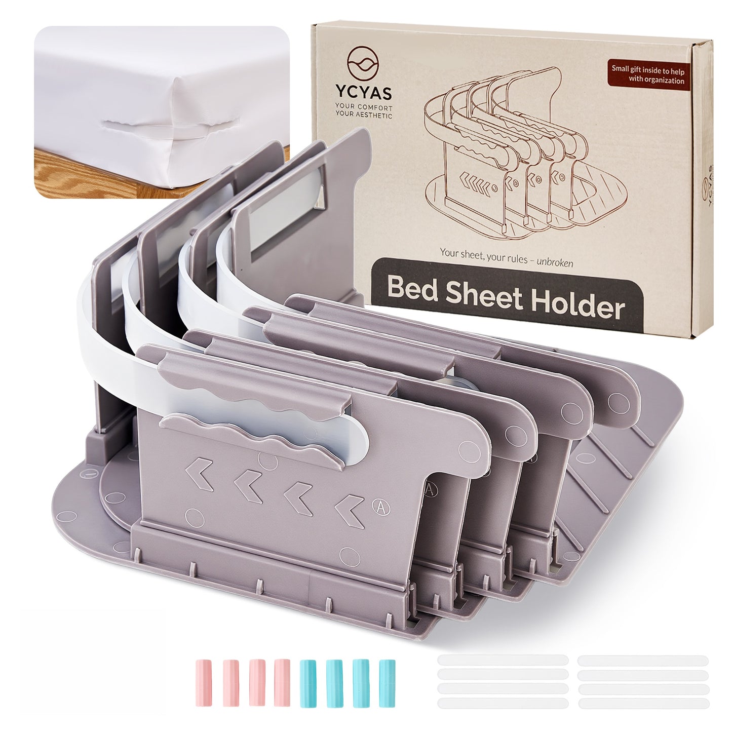 bed sheet holder adjustable straps